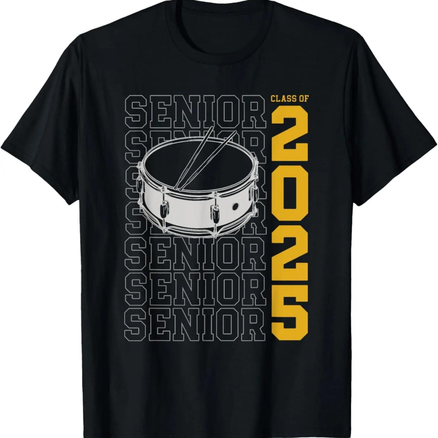 

Class of 2025 Senior Drums for Drummer Or Percussionist T-Shirt XXXXXL чёрный