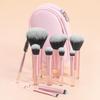 10/12Pcs Mini Makeup Brush Set Powder Eyeshadow Foundation Blush Blender Concealer Beauty Portable Makeup Tool Brush Travel Kit