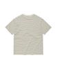 WACKY WILLY Multi-Stripe Wappen Short Sleeve T-Shirt Cream