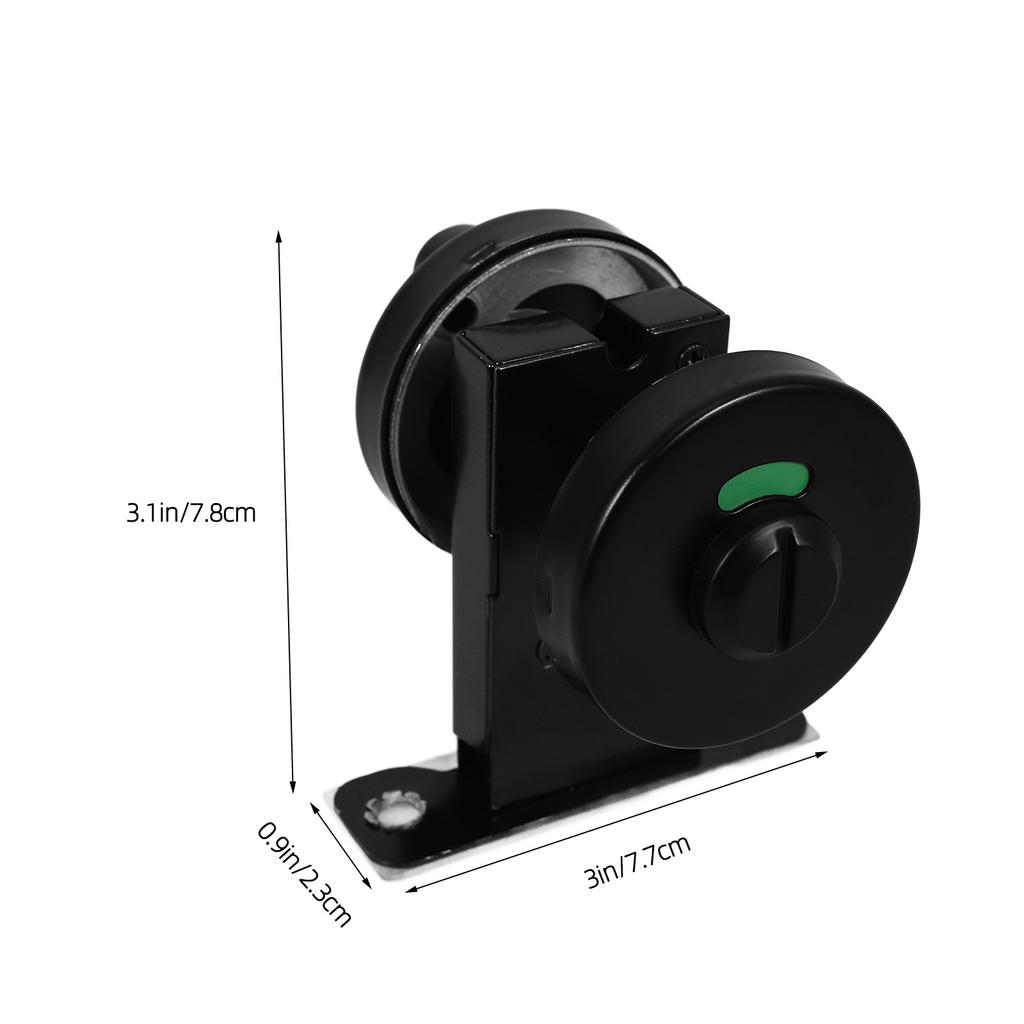 Türschloss Hotel Toilette Taschenriegel Badezimmerkabine Riegel Scheunentore für Schwarz Gewerblich