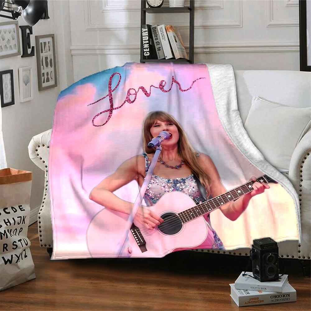 Pink Guitar Dreams Blanket Soft Throw Blanket For Home Bedroom Bed Sofa Travel Office Solid Christmas Blanket