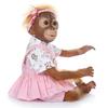 52CM Handmade Detailed Paint Reborn Baby Monkey Newborn Baby Collectible Art High Quality