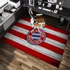 1Pc Football Team Cartoon Print Carpet High Quality Comfortable for All Seasons, Home Decor