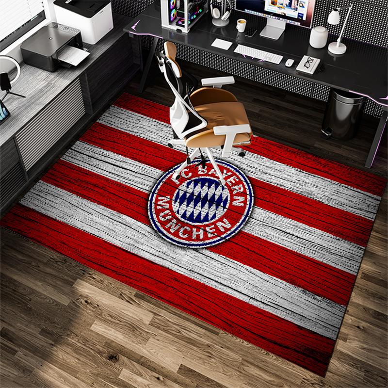 1Pc Football Team Cartoon Print Carpet High Quality Comfortable for All Seasons, Home Decor