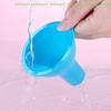 [C]Multi-Function Wine Leak Oil Leak Kitchen Accessories 8CM Silicone Wide-Mouth Funnel Milk Powde Bean Funnel Large-Caliber