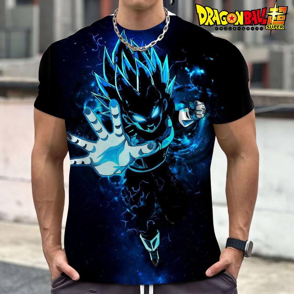 Summer Dragon Ball Cartoon Cartoon 3d Printed T-Shirt Top Broli Begita Wu Empty Short Sleeves For Men And Children Short Sleeves