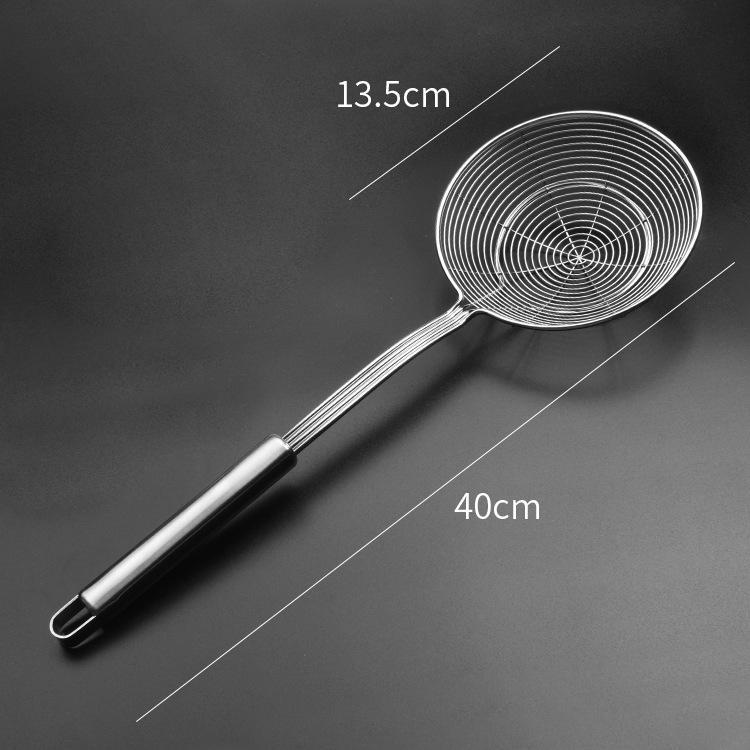 Double Round Stainless Steel Filter Mesh Thickened Multifunctional Frying Basket Colander Baking Cooking Tools Restaurant