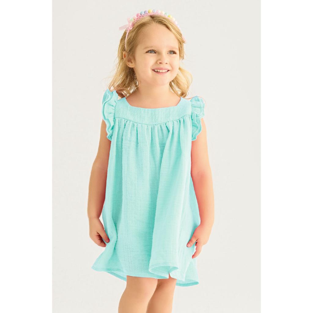 Fata Fata Culoare Roz Rochie Lat Patrat Decolteu