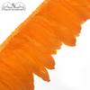 2M Dyed 13-18CM White Goose Feather Trims Real Geese Feather Ribbon Fringe  Dress Skrit DIY Craft Sewing Material Feathers