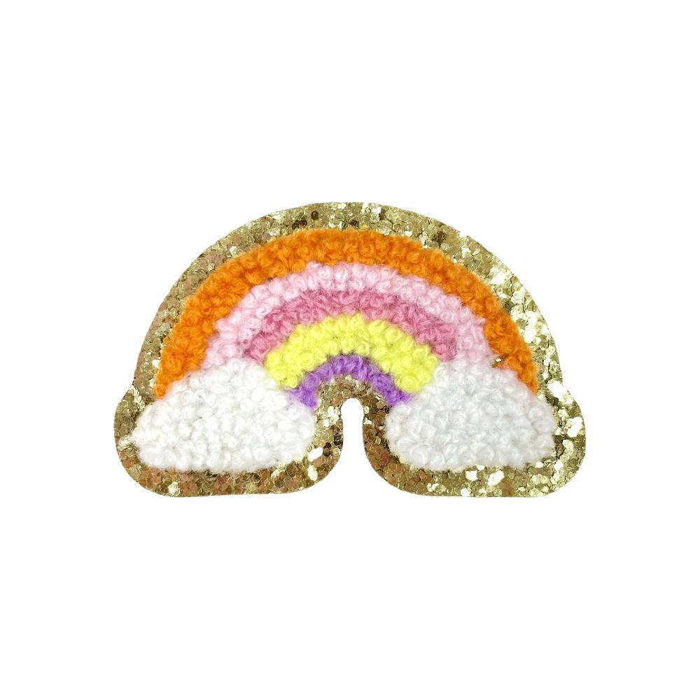 Colorful DIY Chenille Stickers: Stars, Hearts, Rainbow, Lightning & Flowers