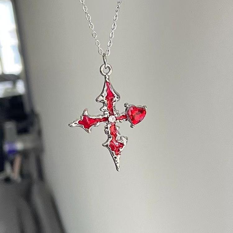 

Black Rhinestone Cross Jesus Pendant Choker Necklace for Women Punk Vintage Double Layers Chain Boho Jewelry Fashion Party Gifts