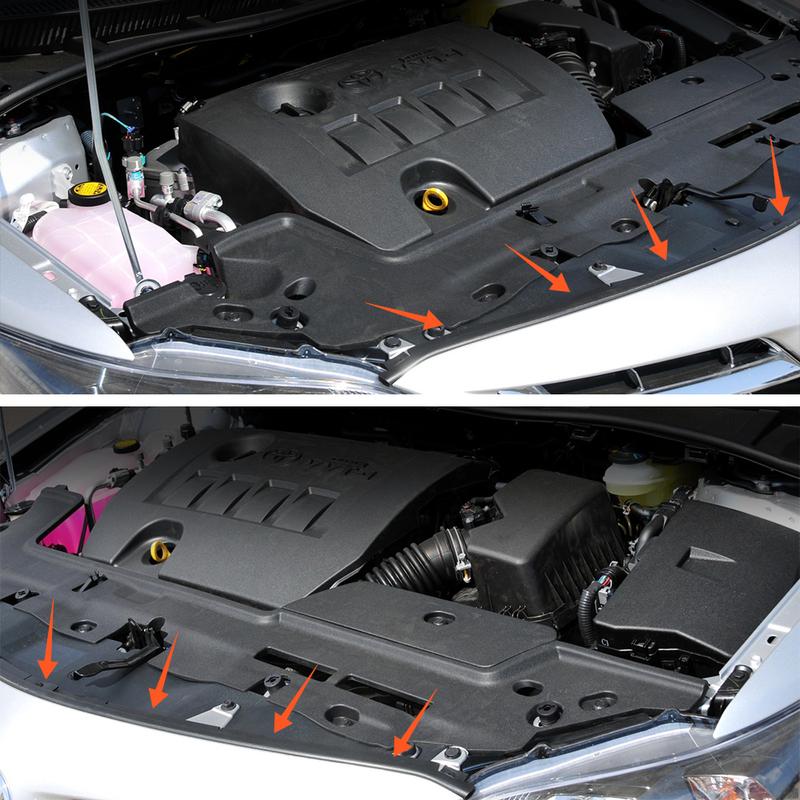 Waterproof Car Front Engine Hood Sealing Strip Weatherstrip Fit For Toyota Corolla 2007 2008 2009 2010 2011 2012 2013 Black