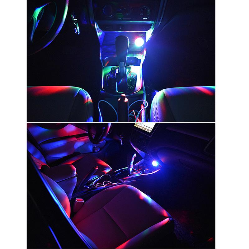 Car Mini USB RGB LED Disco Lighting Crystal Atmosphere Light ,Home Family Party Stage Portable Multicolor Mushroom Lamp