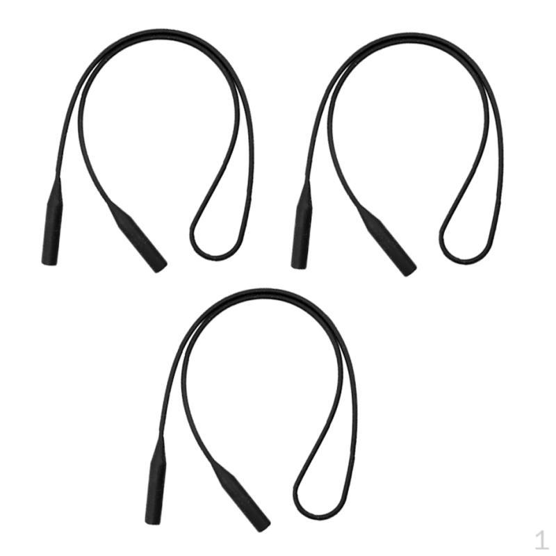 

3 шт. Силиконовый ремешок для очков, держатель кабеля для очков