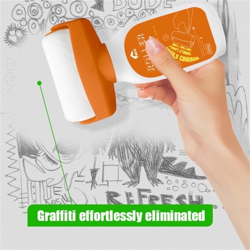 Upgraded Rotating Brush Wall Fix Tool Strong Coverage Wall Patchs Brush Innovative Wall Touch Up Tool Easy Application