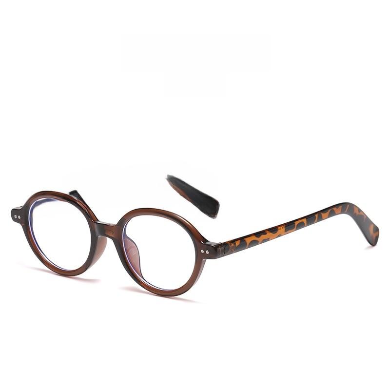 Tr90 Oval Eyewear Frame With Blue Light Blocking For Stylish Office Wear