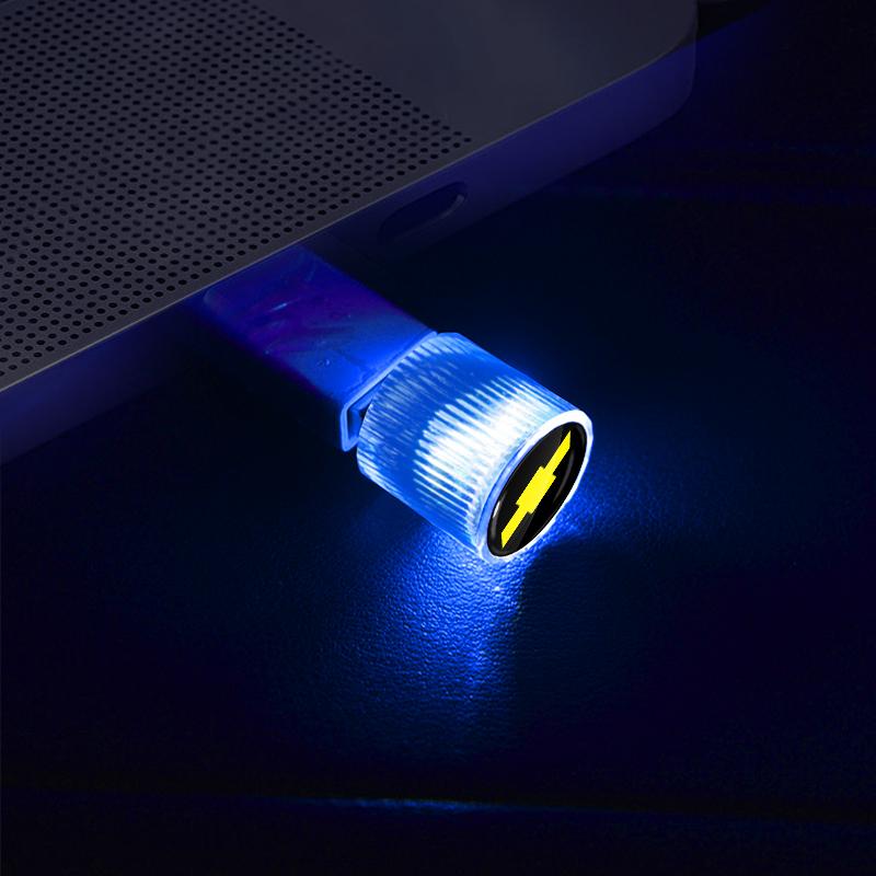 1Pcs USB Car LED Light Auto Interior Atmosphere Light Car Emblem Styling For Chevrolet Spark Silverado Trailblazer Cruze Captiva Lacetti