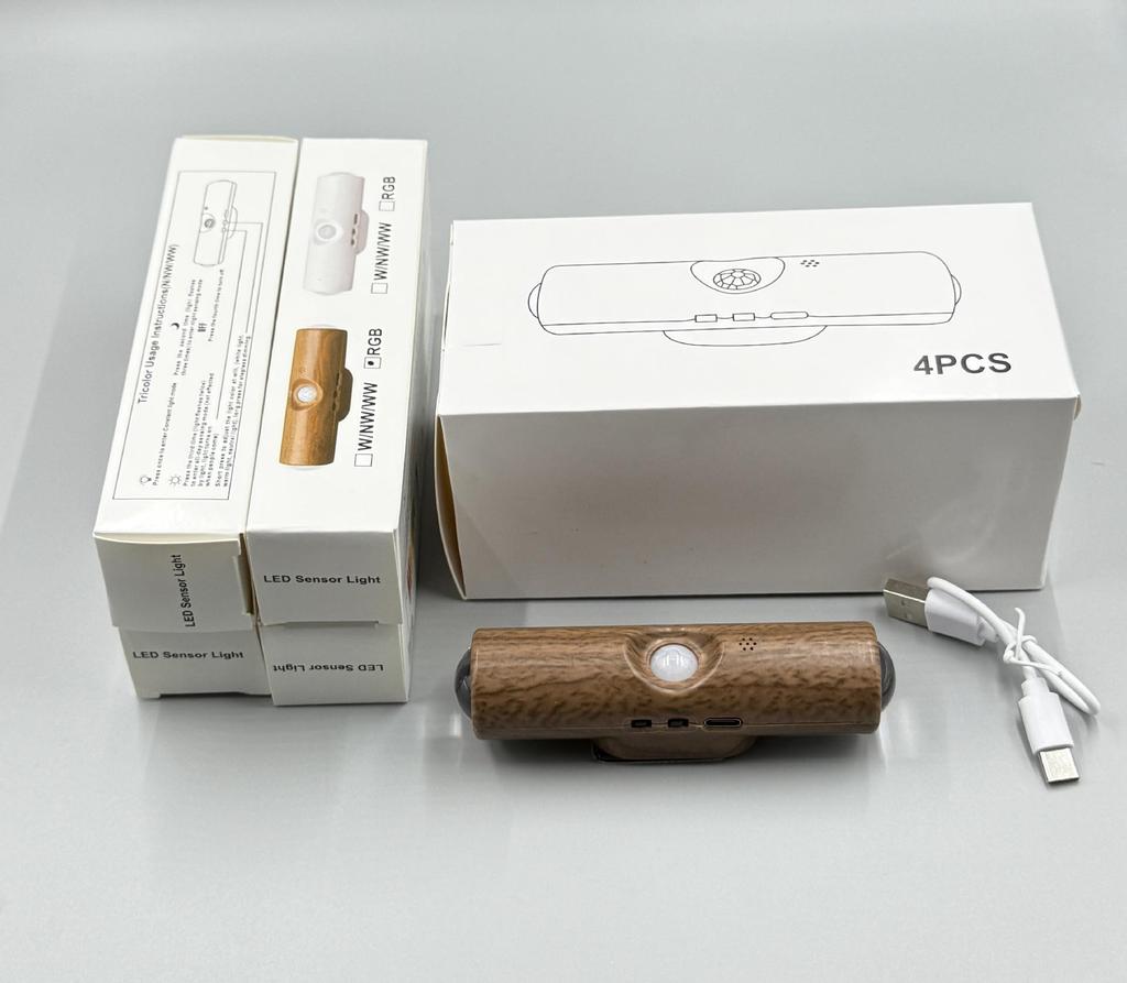 Rechargeable Wall Light: Wireless Bedside Lamp with Motion Sensor and Colorful Gradient for Bedrooms and Hallways