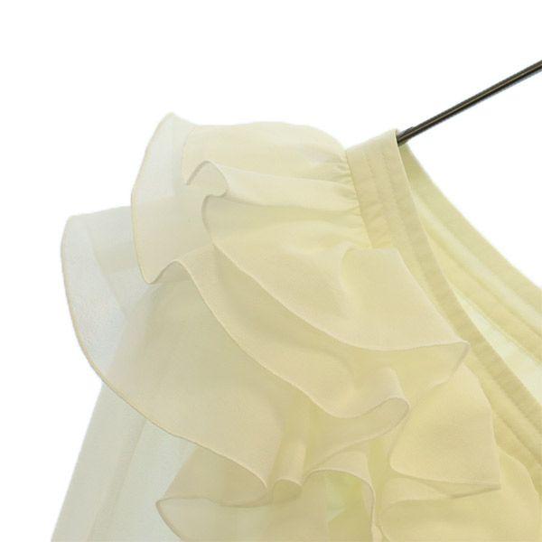 unused SNIDEL Long sleeve Volume frills blouse F white SWFB231120 Women Used