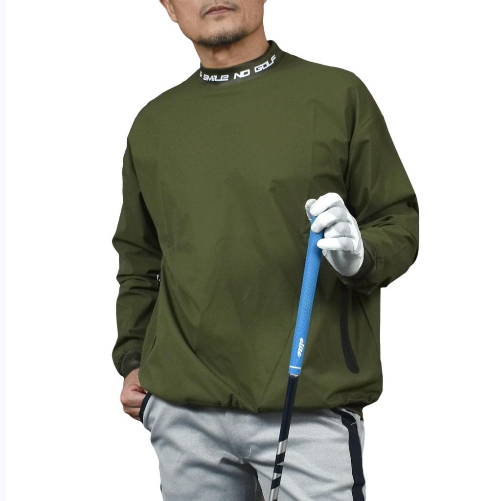 COMON GOLF Golf Wear for Large With Khaki Men, Windbreaker, Pullover, Piste, Ruched, Size, Waterproof, Pockets, Spring, Autumn, Winter, CG-JK301S, XL,