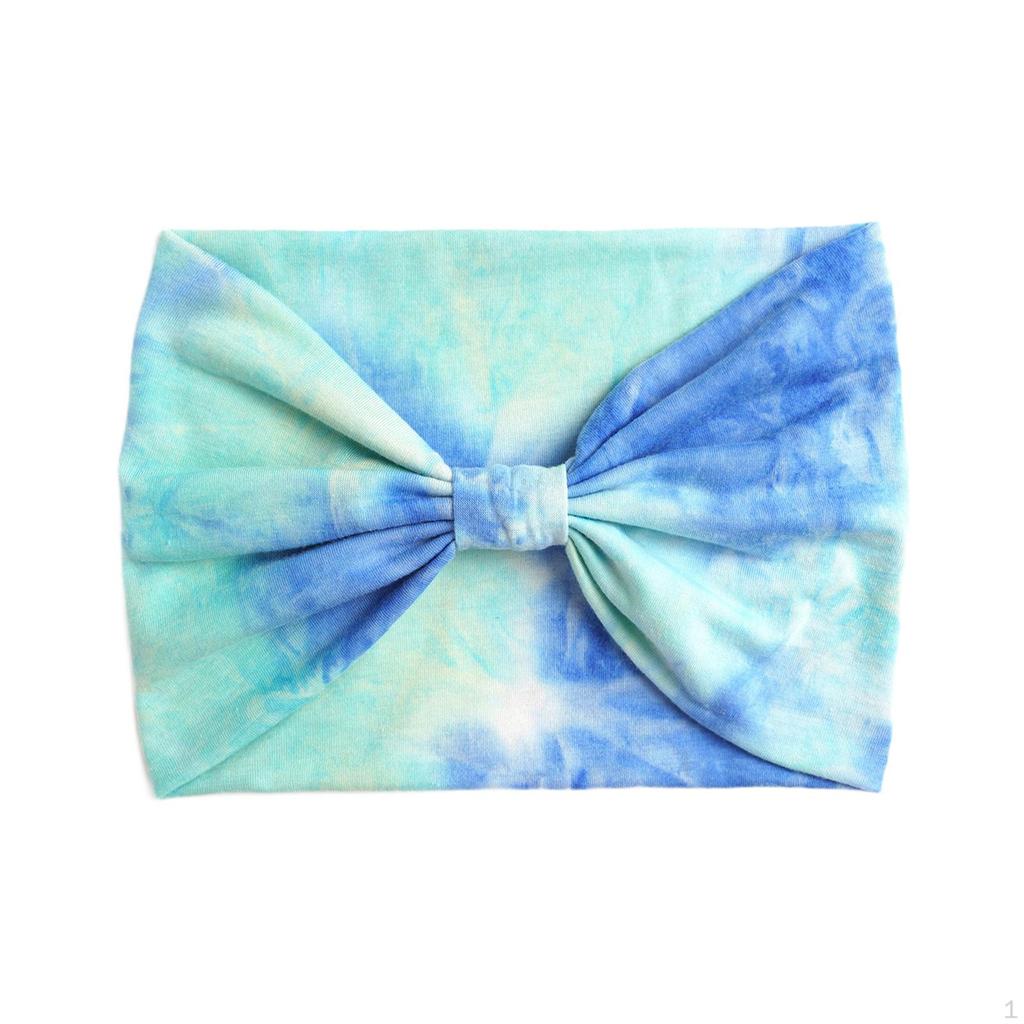 Wide Headband for Women Tie Dye Athletic Elastic Girls Moisture Wicking Bandana