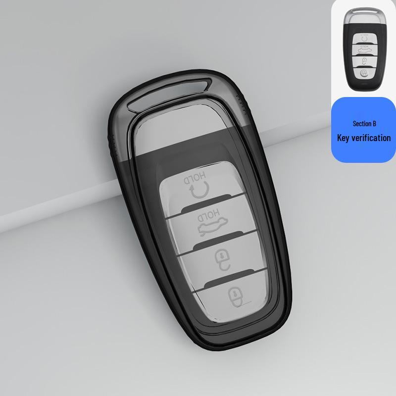 Schlüsseletui für Hongqi HS5/HS7 - Transparente Hülle und Tasche für Männer und Frauen (2022)