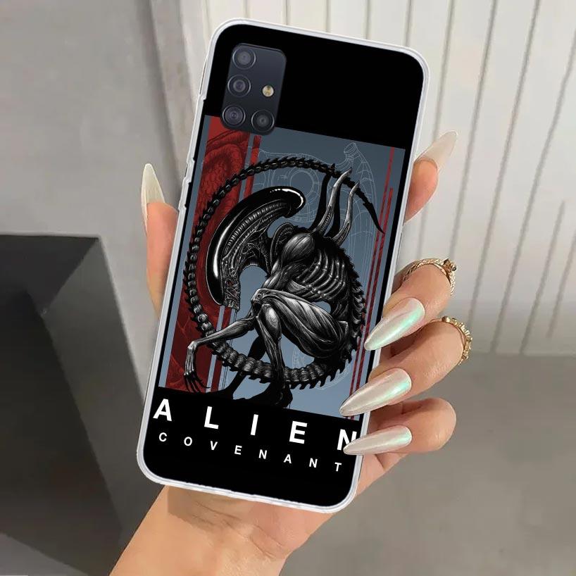 Cool A-Alien X-Xenomorph Phone Case for Samsung Galaxy A52 A32 A22 A12 A02S A50S A30S A10S Note 20 Ultra 10 Plus S10 A31 A20 A71