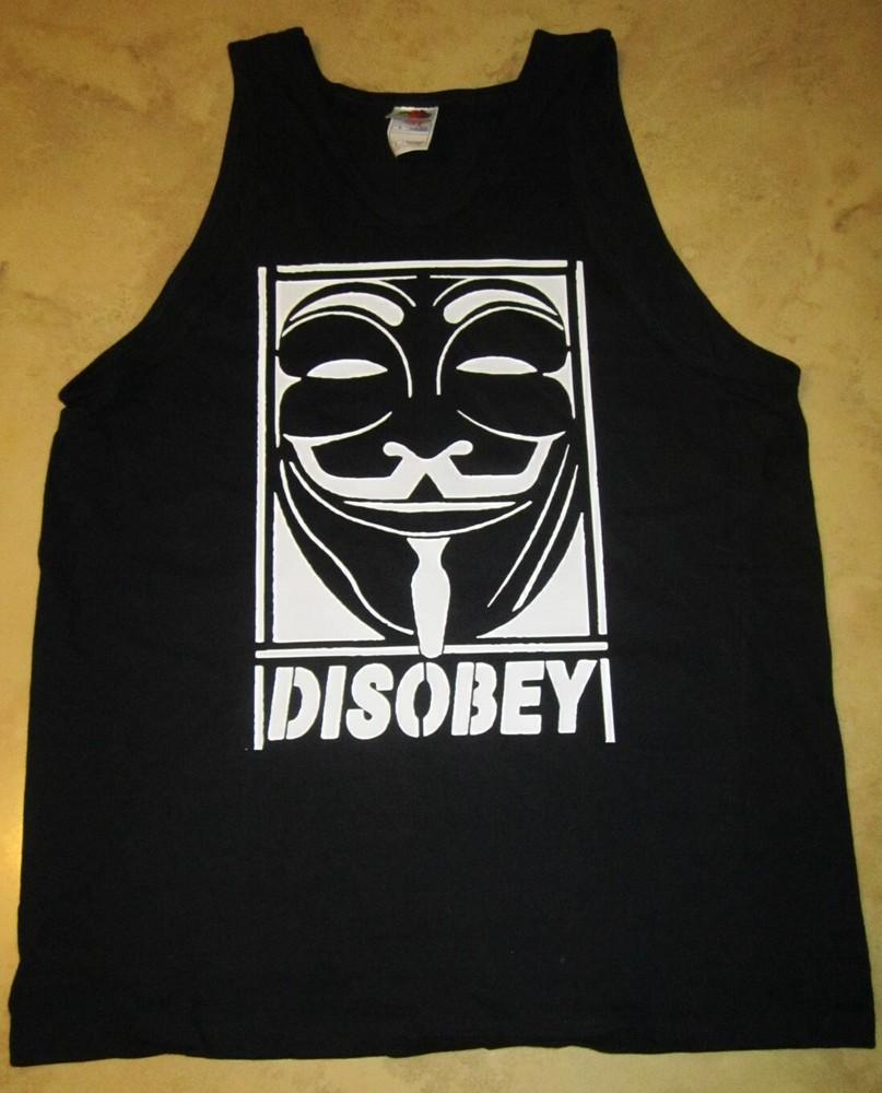 

Неповинуйся Маска Анонима Майка футболка Анон Ждите нас S