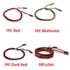 1PC/3PCs Lucky Adjustable Jewelry Buddhist Knots Bracelet Weave Bangle Tibetan Red Rope