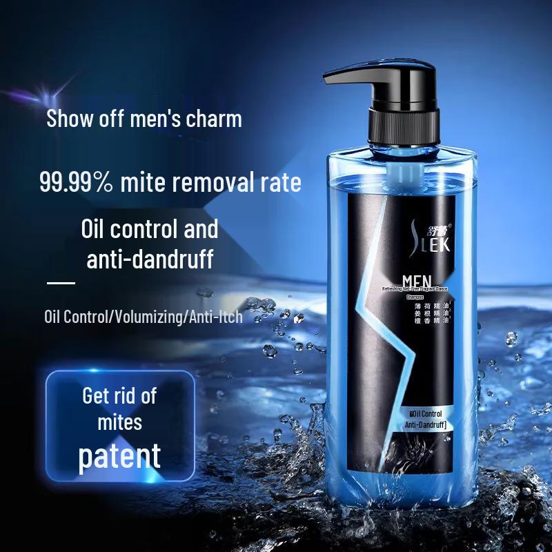 Slek Men's Refreshing Anti-Dandruff Fragrance Shampoo