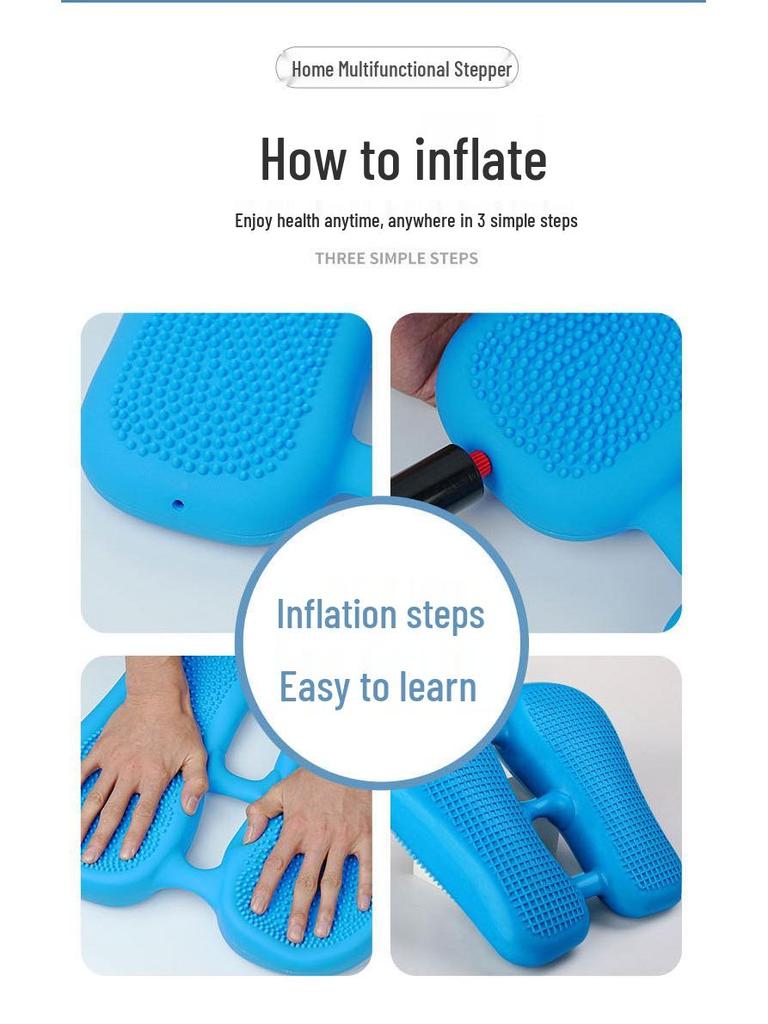 Tichý nafukovací stepper: Multifunkční domácí kancelářské fitness vybavení pro zeštíhlení nohou a budování těla