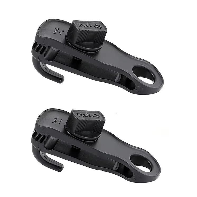 Tarp Clips, PP Tent Clip, Lock Grip Tent Clamps, Multipurpose Tarp Clips, Tent Accessories for Camping, Sharp Hook Tent Clip