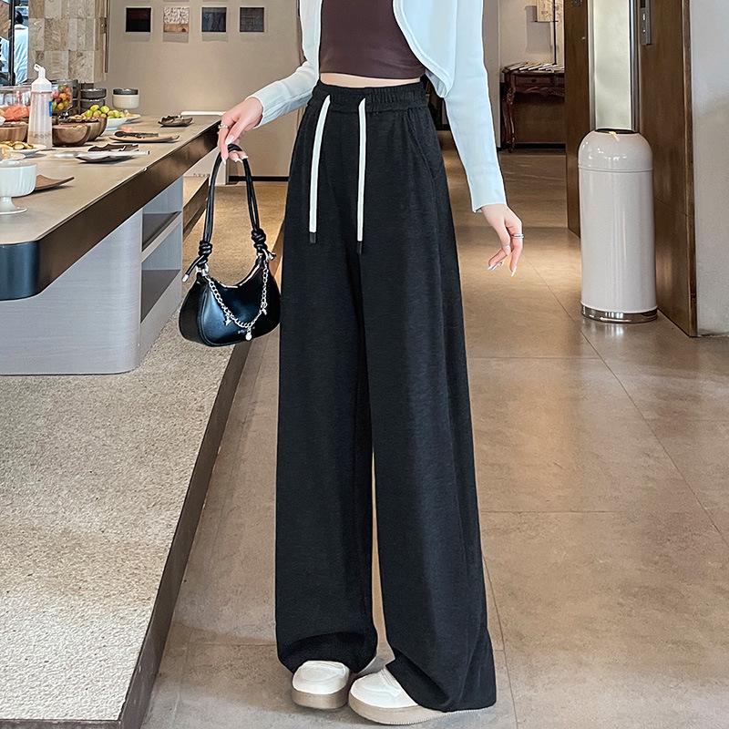 2025 New Drapey Glutinous Rice Pants: Soft, Breathable, Slimming Straight-Leg Pants for Women – Comfortable and Skin-Friendly.