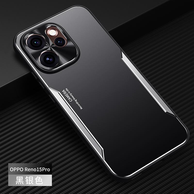 Applicable To OPPO Reno15Pro Metal Blade Mobile Phone Case Reno14 Matte Reno13 Anti-drop Protective Case