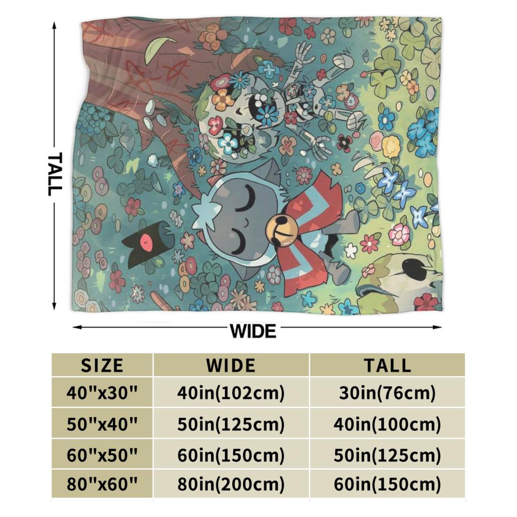 Cozy Cult Of The Lamb game Blanket Merch Home Decorative Blanket Throw Super Soft Velvet for Office