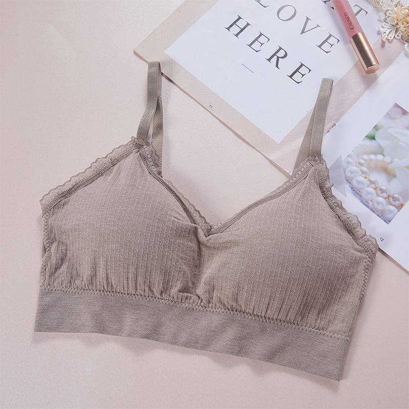 

Кружевной топ-труба с фиксированными чашками для девочек: Предотвращает обнажение, подчеркивает спину и уменьшает размер груди. Average size 80-140 catties света кофе