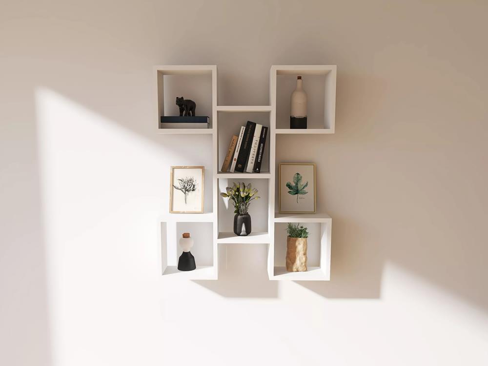 Wall Hanging Shelf, Bookcase - Katia gray