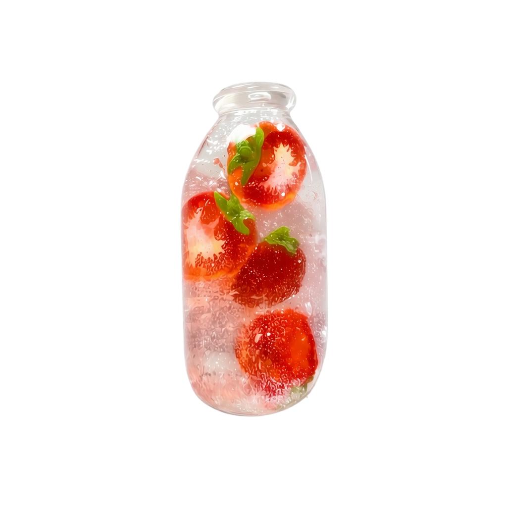 Cute Strawberry Milk Bottle Shaped Toy - Fun Toy for Adults and Kids