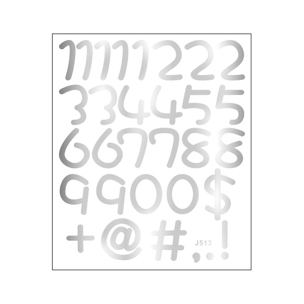 

Креативные и забавные комбинации цифровых символов, наклейки-переключатели «Сделай сам» для украшения дома серебряный