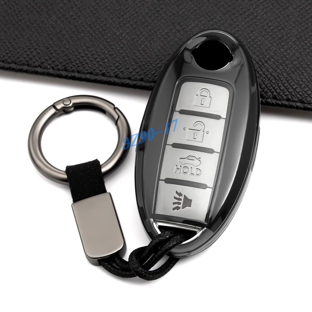 Transparent Black Tpu Car Smart Key Cover Case For Nissan Rogue Sport Qashqai X-Trail Sentra Micra Maxima Titan Juke Leaf Gt-R