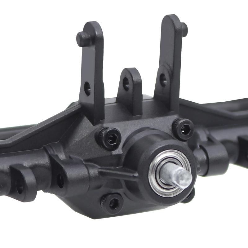 For Trx4m Plastic Front And Rear Axle Set Complete With Servo Mount For 1/18 Trx4m RC Crawler Upgrade Parts Replacement
