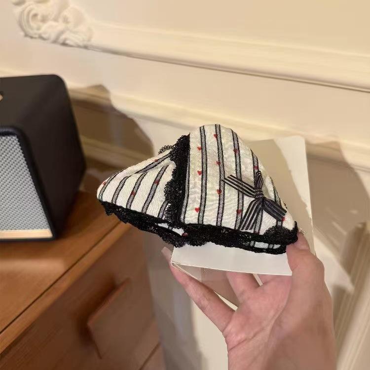 

Акриловый любовный квадратный шарф бант кружево треугольник заколка-краб нишевый изысканный милый аксессуар для волос на затылок женщина