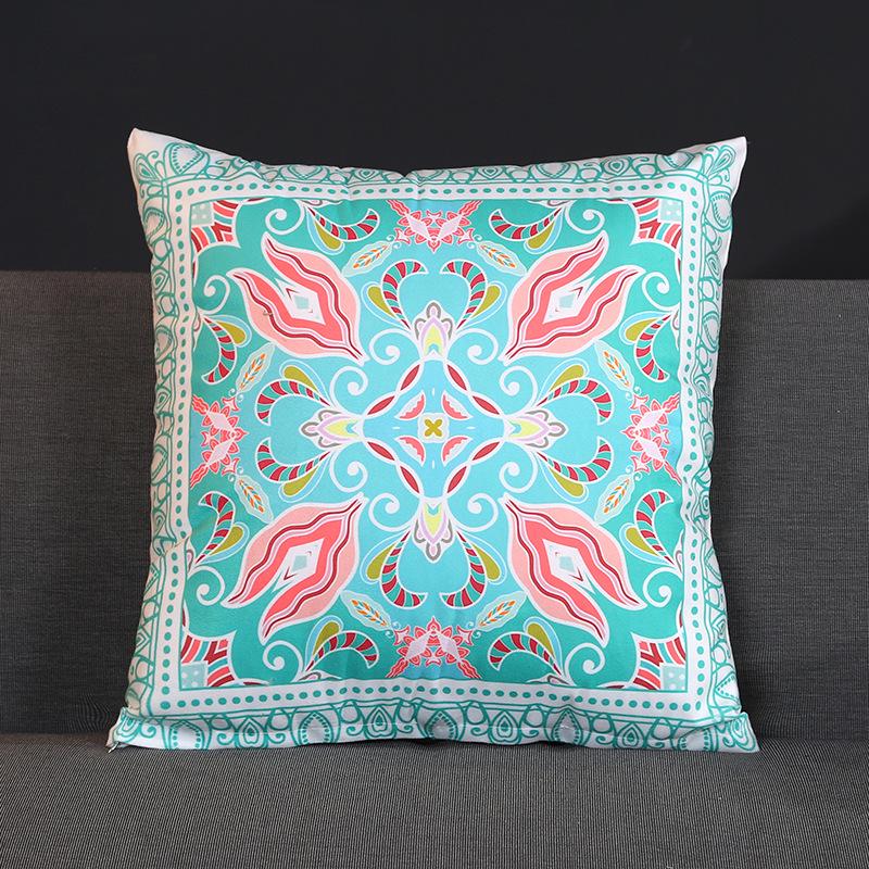 

Retro Ethnic Pillowcase: Car Backrest, Office Lumbar Support, Sofa Cushion, Bedside Pillow 45x45cm [Cover]