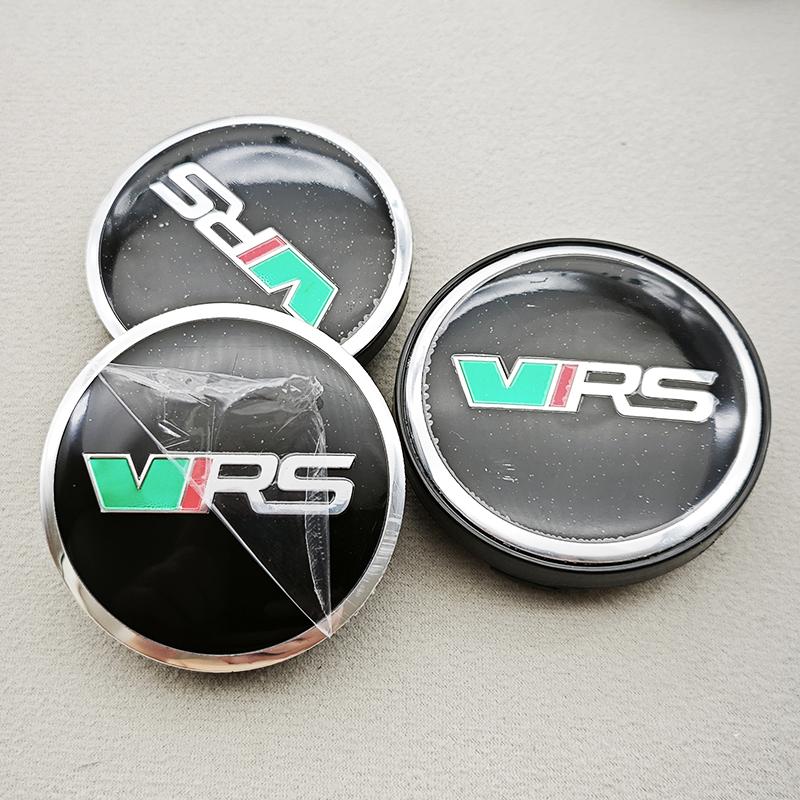 cycr3 4pcs 56mm 60mm Car Wheel Center Hub Cap Rim Cover VRS Logo Emblem Sticker For Skoda Octavia Fabia Kamiq Kapoq Kodiaq Rapid SCALA