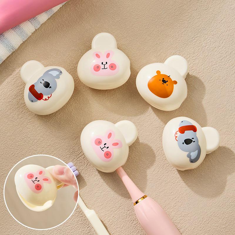 1/2/3 szt. Przenośne Klipsy Ochronne na Główki Szczoteczek do Zębów Uniwersalne Wzory Zwierzęce Osłonki na Szczoteczki do Zębów Pyłoszczelne Do Użytku Domowego i Podróży