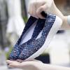 Mocassini Estivi Rosa Scarpe da Passeggio sulla Spiaggia Donna Multicolore Intreccio Casual Morbidi Slip-on Mocassini Piatti Intrecciati Scarpe da Ginnastica Taglie Forti