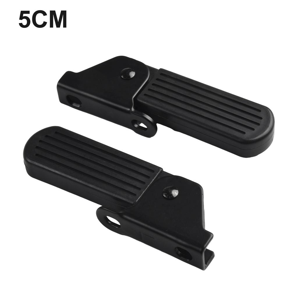1pair Electric Moped Front Pedal Scooter Front Foldable Pedal Leg Support Pad Thickened Steel Plate Accessories