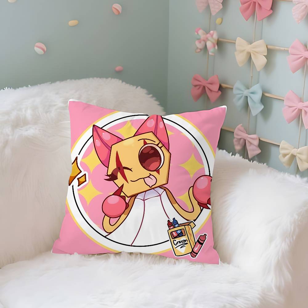 

Cute Anime-D-dandys WorldS Kawaii Pillow Case Cushion Cover Soft Cute Throw Pillow Case For Car Sofa Pillowcase Polyester 40cmx40cm