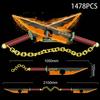 Samurai Sword Building Blocks Ninja Blade Katana Japanese Anime Butterfly Nichirin Knife Bricks Toys for Adult