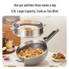 Midea 5.5L Multi-functional Electric Wok & Hot Pot CN plug (adapter included)